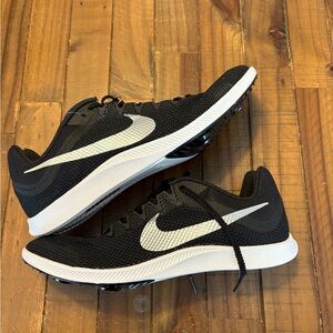 Men's black and White Nike zoom rival distance track Shoes new size 10